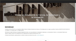 Desktop Screenshot of mastercts.usal.es