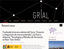 Tablet Screenshot of grial.usal.es