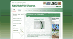 Desktop Screenshot of agrobiotecnologia.usal.es