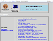 Tablet Screenshot of maxus.fis.usal.es