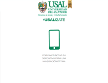 Tablet Screenshot of di.usal.edu.ar