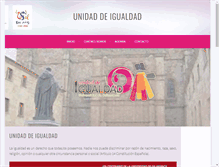 Tablet Screenshot of igualdad.usal.es