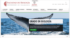 Desktop Screenshot of facultadbiologia.usal.es