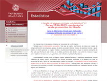 Tablet Screenshot of gradoestadistica.usal.es
