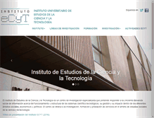 Tablet Screenshot of institutoecyt.usal.es