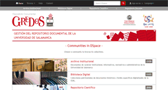 Desktop Screenshot of gredos.usal.es