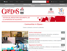 Tablet Screenshot of gredos.usal.es