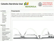 Tablet Screenshot of catedraiberdrola.usal.es