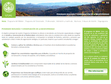 Tablet Screenshot of biodiversidad.usal.es