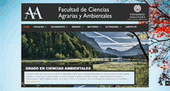Desktop Screenshot of fcaa.usal.es