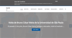 Desktop Screenshot of iuce.usal.es