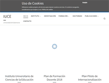 Tablet Screenshot of iuce.usal.es