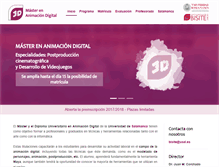 Tablet Screenshot of animaciondigital.usal.es