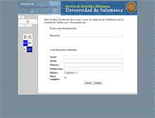 Tablet Screenshot of bauta.usal.es