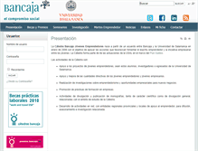 Tablet Screenshot of emprendedoresbancaja.usal.es