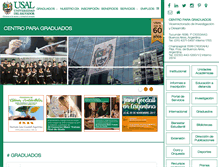 Tablet Screenshot of graduados.usal.edu.ar