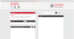 Desktop Screenshot of eventos.usal.es