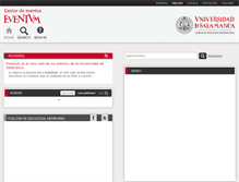 Tablet Screenshot of eventos.usal.es