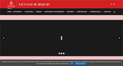 Desktop Screenshot of derecho.usal.es