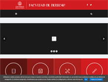 Tablet Screenshot of derecho.usal.es
